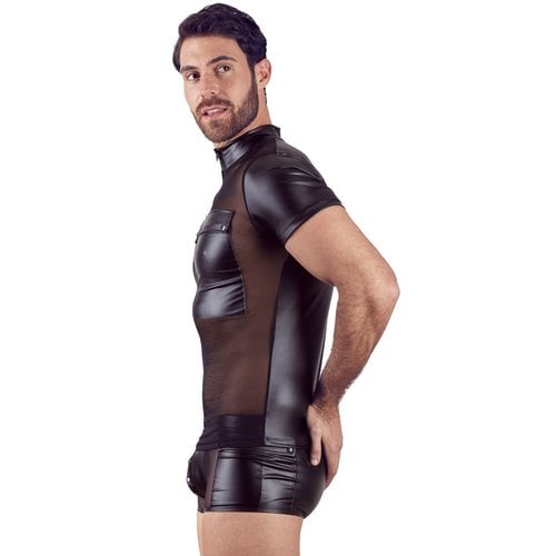 NEK Licht Transparante Shirt met Wetlook Achterkant