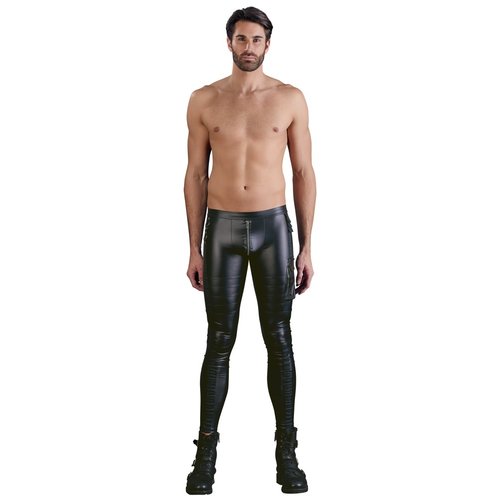 NEK Slim Fit Wetlook Chaps Lange Broek