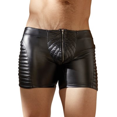 Wetlook Lange Shorts met Gewatteerde Details