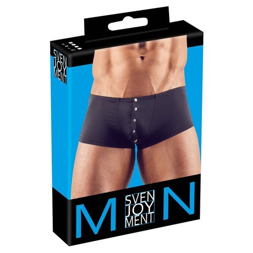 Svenjoyment Licht Transparante Short met Studsknopen