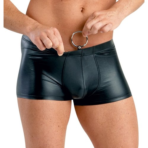 Svenjoyment Wetlook Shorts met Metalen Cockring