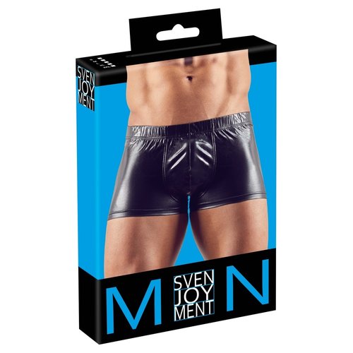 Svenjoyment Wetlook Shorts met Metalen Cockring