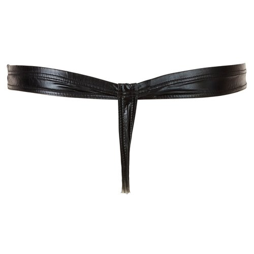 Svenjoyment Wetlook Push Up String met Pouch