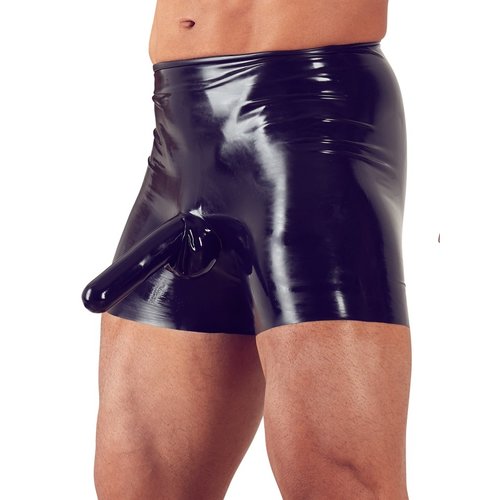 Late X Latex Fetish Broek met Anaal Ballon en Sleeve