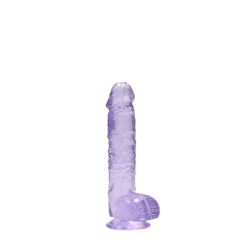 Handful Handful Crystal Clear Transparante Dildo Paars 15 cm