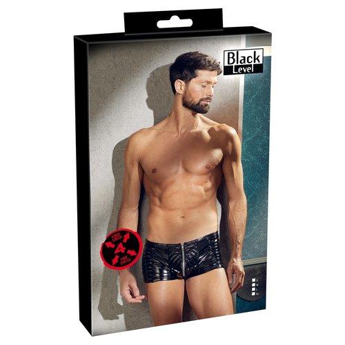 Black Level Wetlook Opvallende Biker Shorts