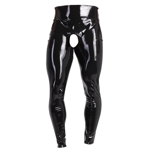 Late X Wetlook Latex Legging met Showmaster Opening