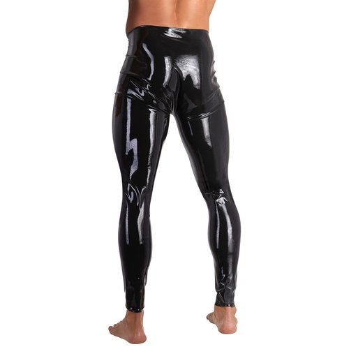 Late X Wetlook Latex Legging met Showmaster Opening