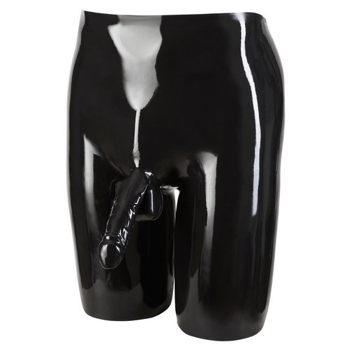 Late X Lange Latex Shorts met Penis Sleeve