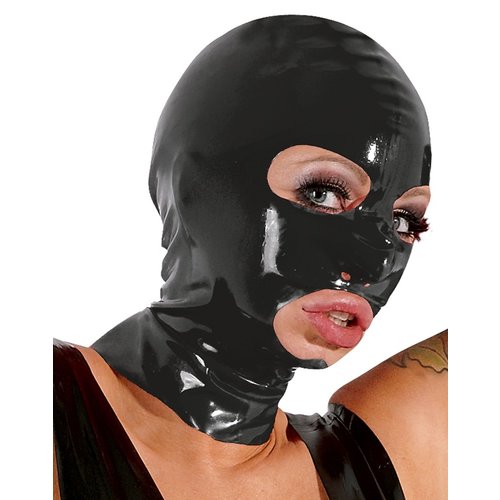 Late X Latex Hoofdmasker met Opening Ogen en Mond