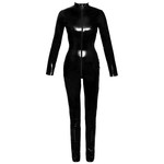 Black Level Vinyl Lak Wetlook Jumpsuit Sexy Uitstraling