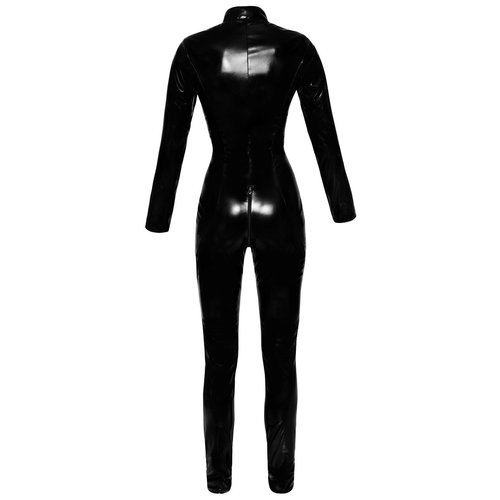 Black Level Vinyl Lak Wetlook Jumpsuit Sexy Uitstraling