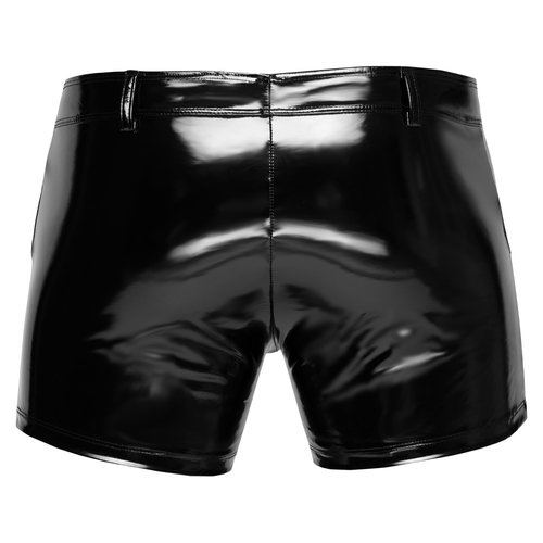 Black Level Lange Lak Shorts Nauwsluitend met Steekzakken