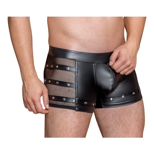 NEK Ruig Matte Wetlook Shorts met Studs