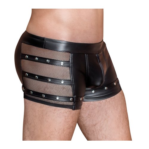 NEK Ruig Matte Wetlook Shorts met Studs