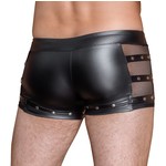 NEK Ruig Matte Wetlook Shorts met Studs