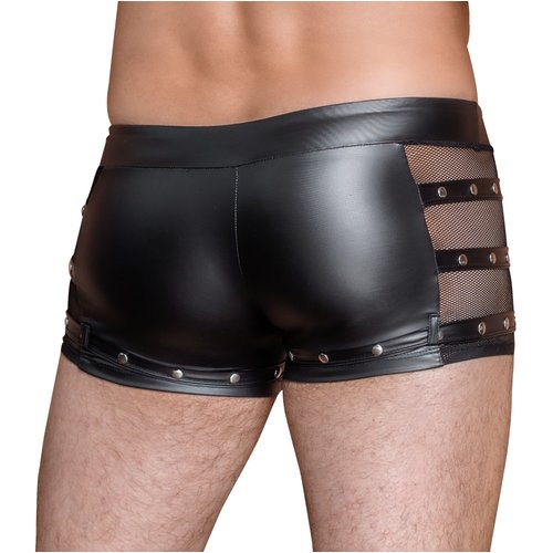 NEK Ruig Matte Wetlook Shorts met Studs