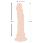 Nature Skin Natuurlijk Zachte Dildo Vibrator met Afstandsbediening