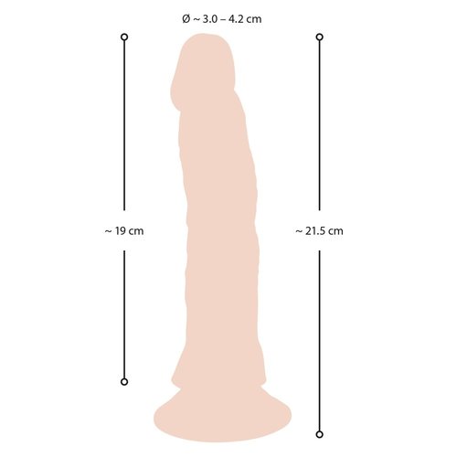 Nature Skin Natuurlijk Zachte Dildo Vibrator met Afstandsbediening