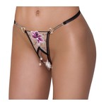 Cottelli Collection Lingerie Verleidelijke Rio String met Bloem