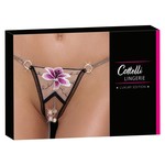 Cottelli Collection Lingerie Verleidelijke Rio String met Bloem