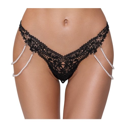 Cottelli Collection Lingerie Riostring met Decoratieve Pareltjes