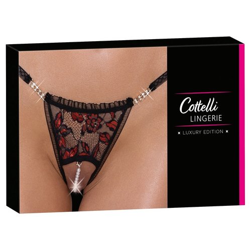 Cottelli Collection Lingerie Rio String met Stimulerende Parels