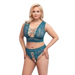 Cottelli Curves Curvy Bralette Set met Open Kruis