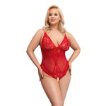 Cottelli Curves Uitdagend Curvy Body met Open Kruis