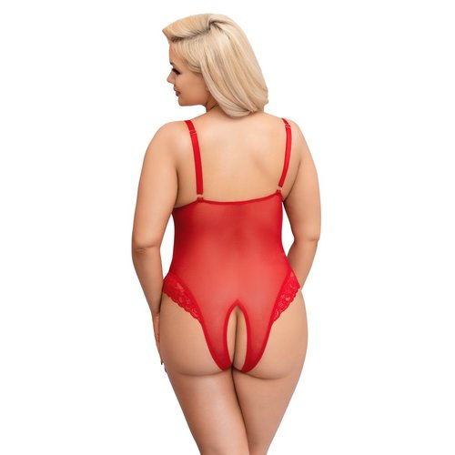 Cottelli Curves Uitdagend Curvy Body met Open Kruis