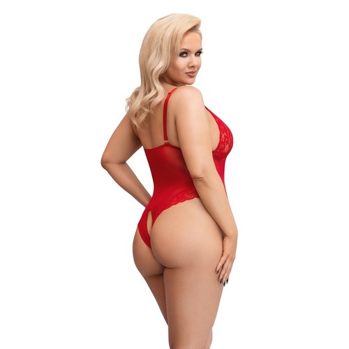 Cottelli Curves Uitdagend Curvy Body met Open Kruis