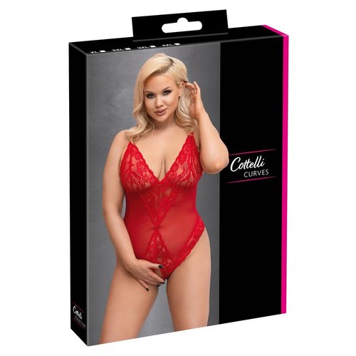 Cottelli Curves Uitdagend Curvy Body met Open Kruis