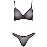 Cottelli Collection Lingerie Mesh Lingerie Set met Glinsterend Effect