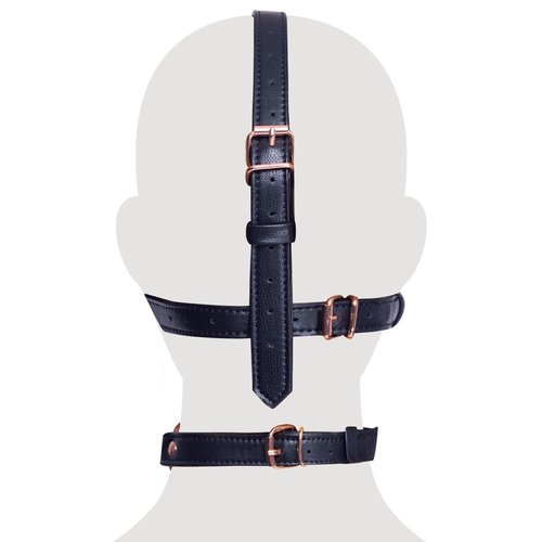 Bad Kitty Hoofd Harnas met Mondkap Gag en Studs