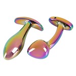 ANOS Metalen Regenboog Buttplug Set