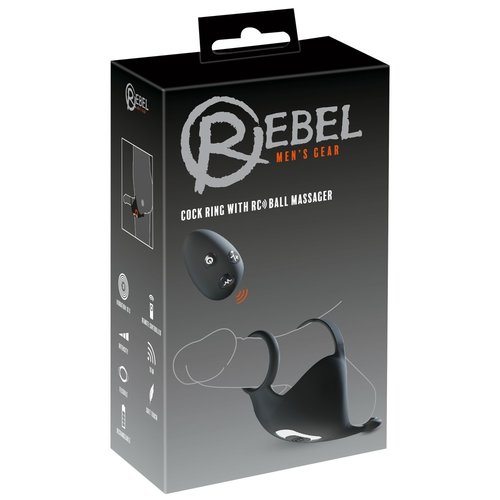 Rebel Cockring met Vibrerende Ballmassager