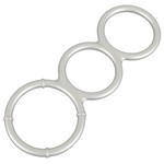 You2Toys Siliconen Triple Cockring  Metallic