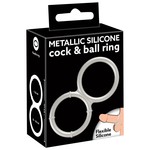 You2Toys Siliconen Dual Cockring Metallic