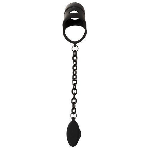 Black Velvets Flexibele Asslock Peniskooi met Ring