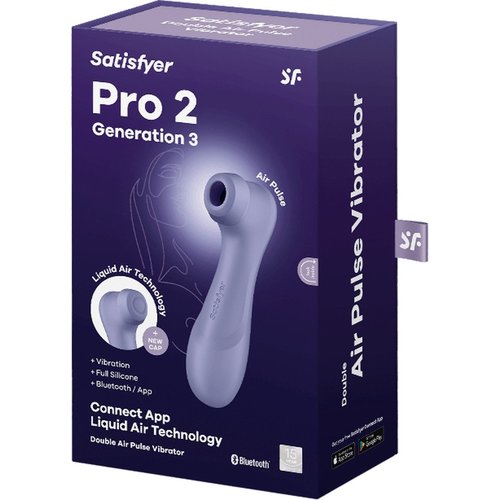 Satisfyer Satisfyer Pro 2 Gen 3 Liquid Air Connect App Paars