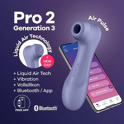 Satisfyer Satisfyer Pro 2 Gen 3 Liquid Air Connect App Paars