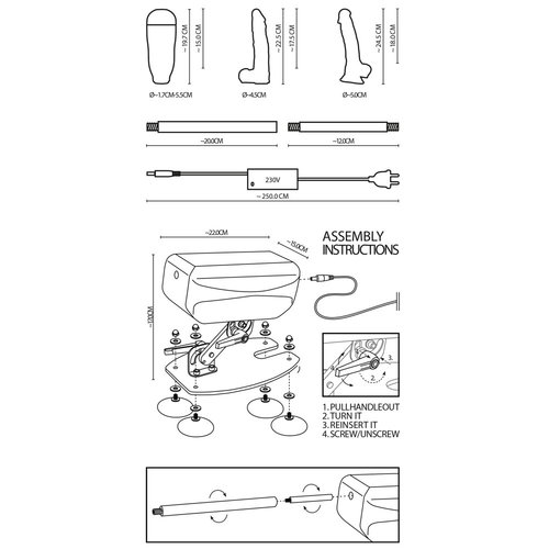 The Banger Dildo en Vagina Sexmachine met Krachtige Motor