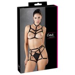 Cottelli Collection Lingerie Rio Body Harnas Open met Jarretelbandjes