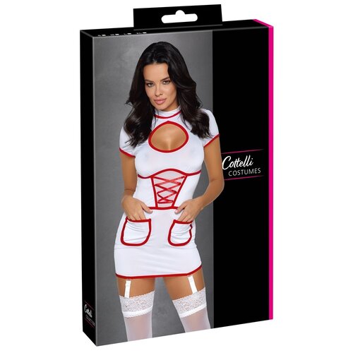 Hoogwaardig Verpleegster Mini Jurk Kostuum Cottelli Collection Costumes Hoogwaardig Verpleegster Mini Jurk Kostuum