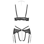 Abierta Fina Bralette Jarretel Set met Ketting