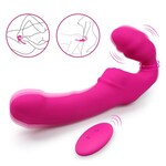 Easylove Straploze Voorbind Dildo Koppelvibrator met Afstandsbediening