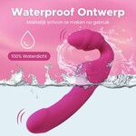 Easylove Straploze Voorbind Dildo Koppelvibrator met Afstandsbediening