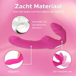 Easylove Straploze Voorbind Dildo Koppelvibrator met Afstandsbediening