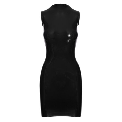 Mouwloos Trendy Mini Jurk van Latex Late X Mouwloos Trendy Mini Jurk van Latex