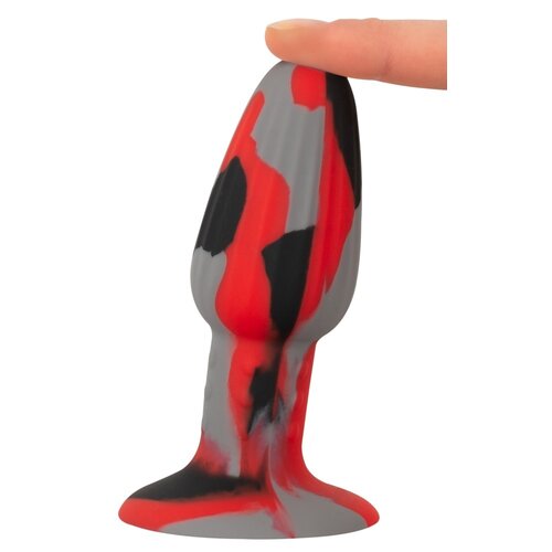 ANOS Zuignap Buttplug in Camo Driekleur